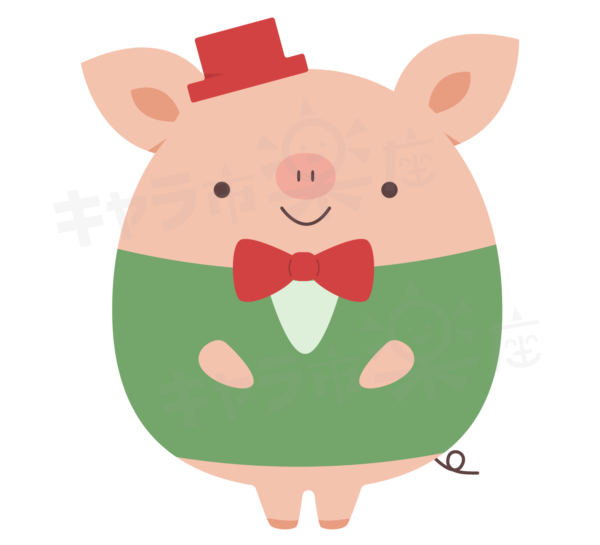 豚のコンシェルジュキャラクター「トンシェルジュ」